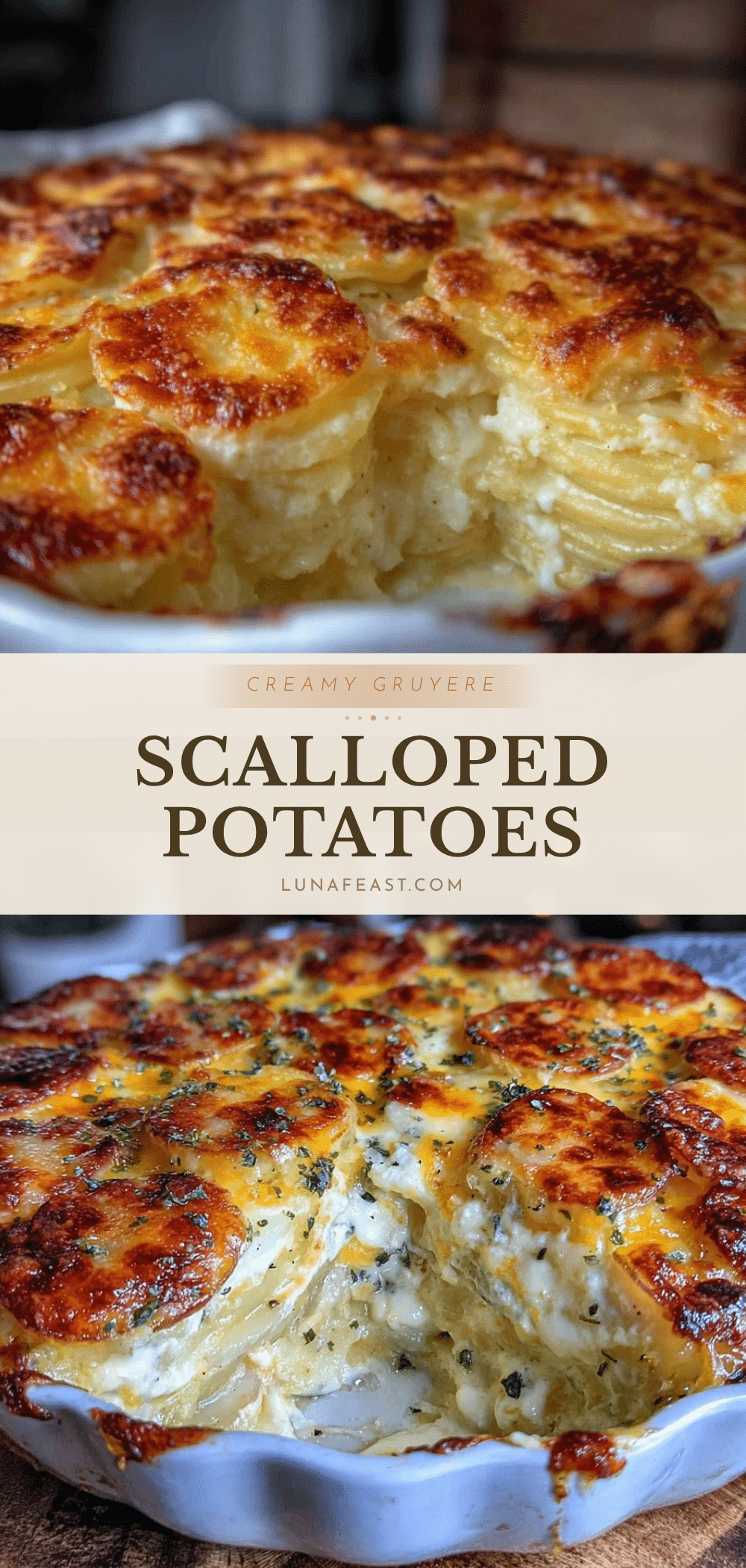 creamy scalloped potatoes with gruyere cheese recipe