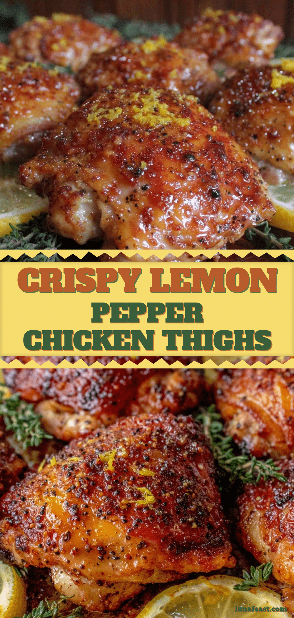 crispy lemon pepper chicken thighs recipe
