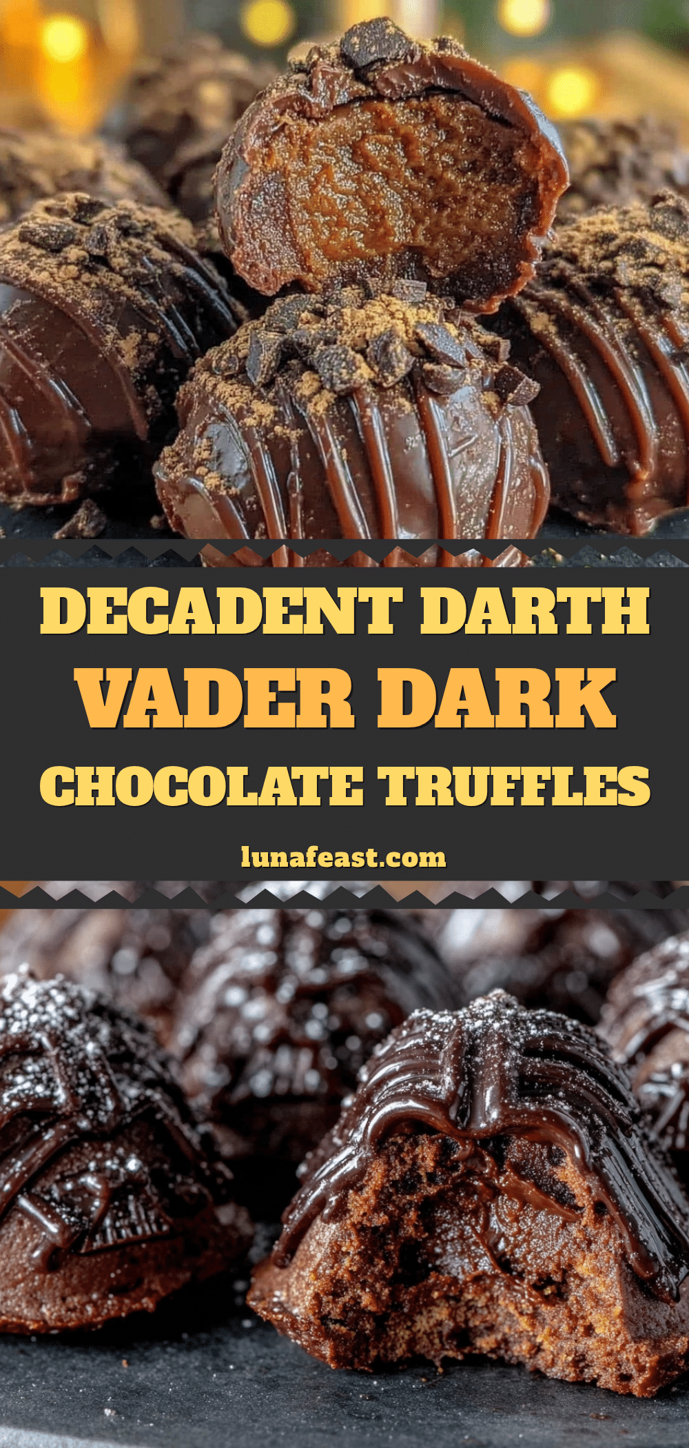 darth vader dark chocolate truffles recipe