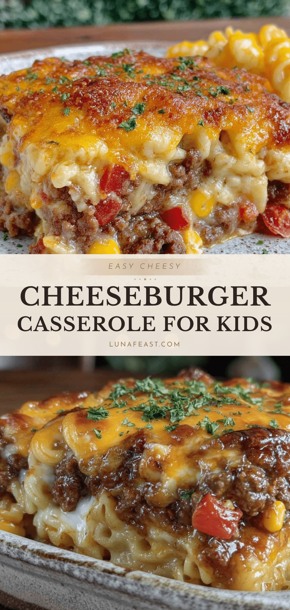 easy cheesy cheeseburger casserole recipe