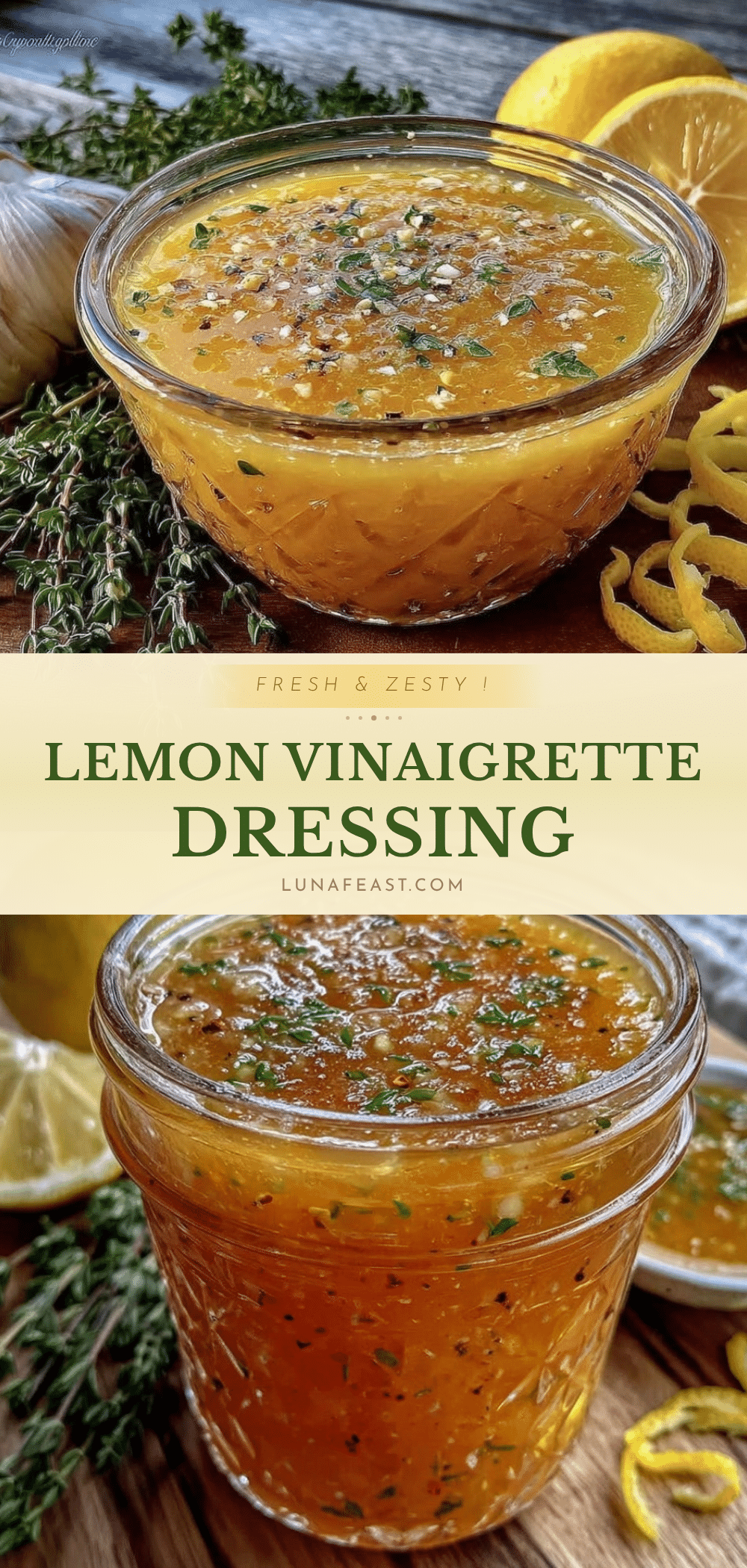 fresh lemon vinaigrette dressing recipe