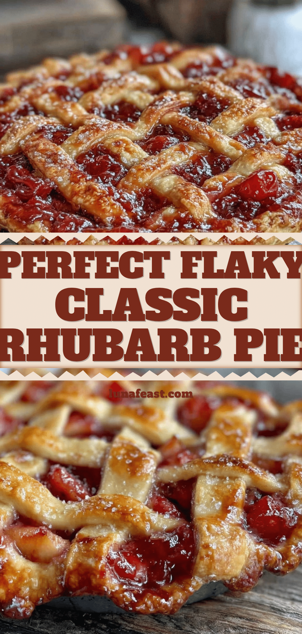 perfect flaky classic rhubarb pie recipe