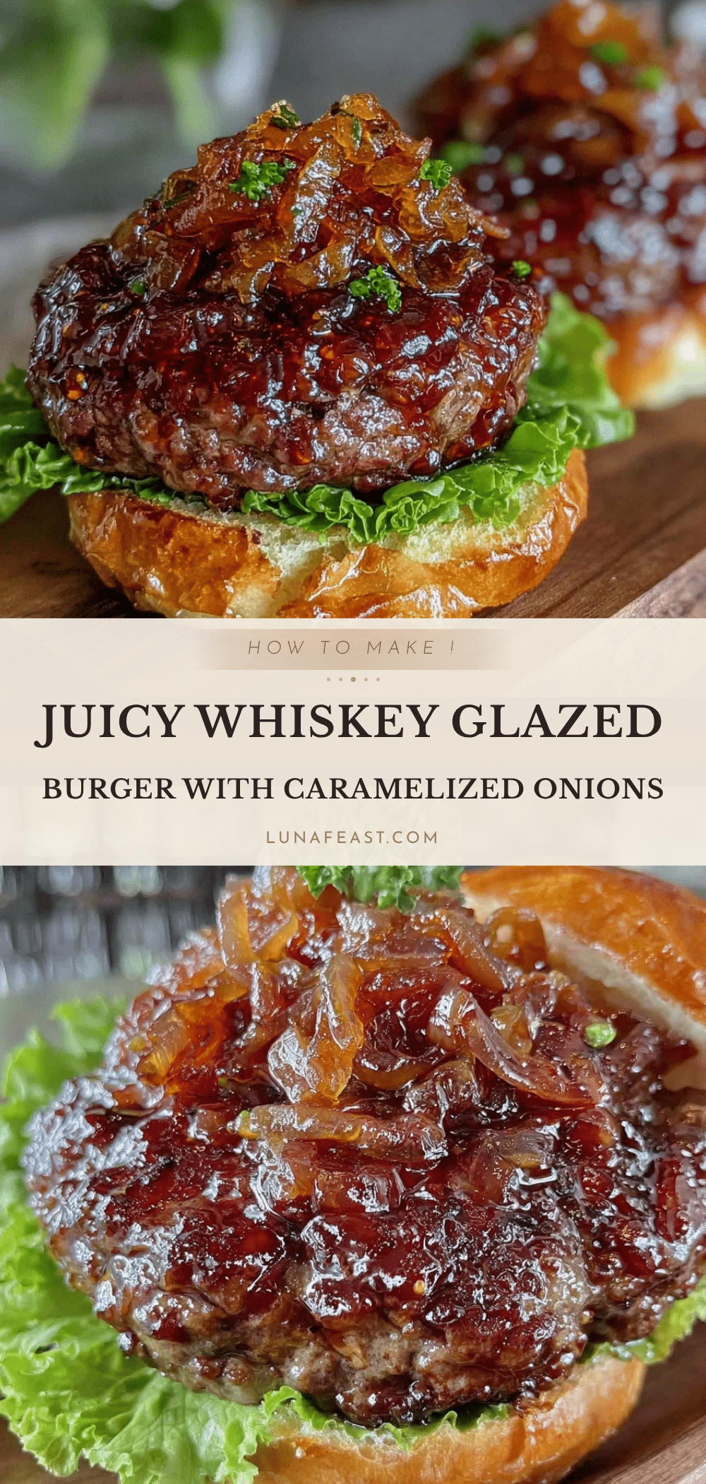 whiskey glazed burger recipe