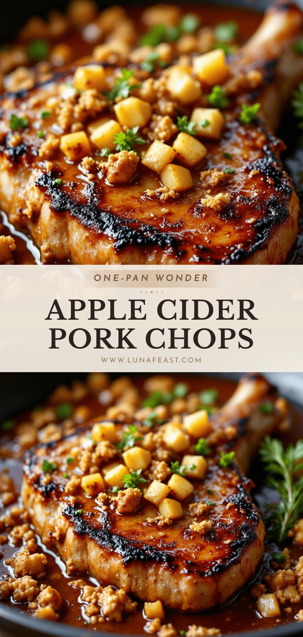 apple cider braised pork chops recipe