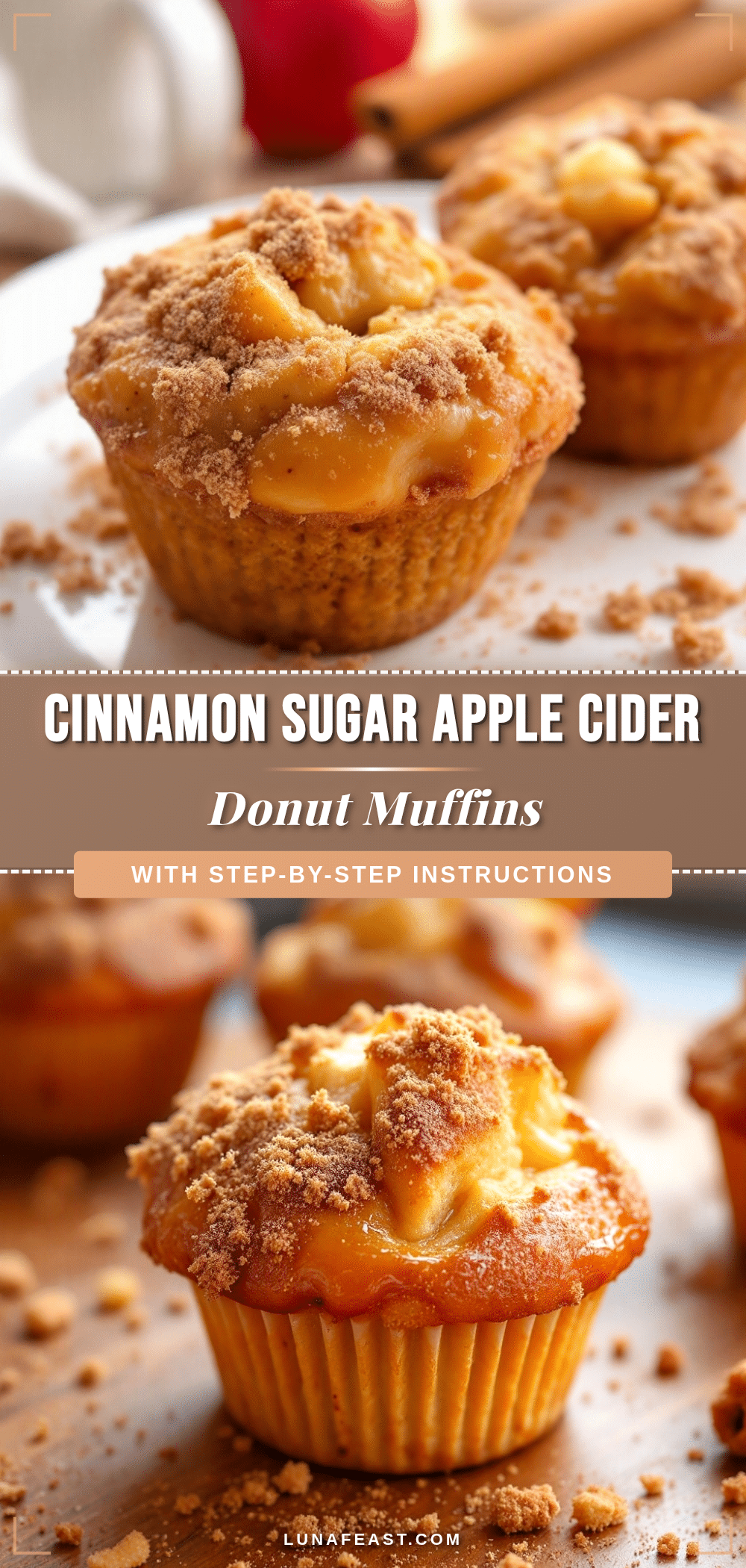 apple cider donut muffins recipe