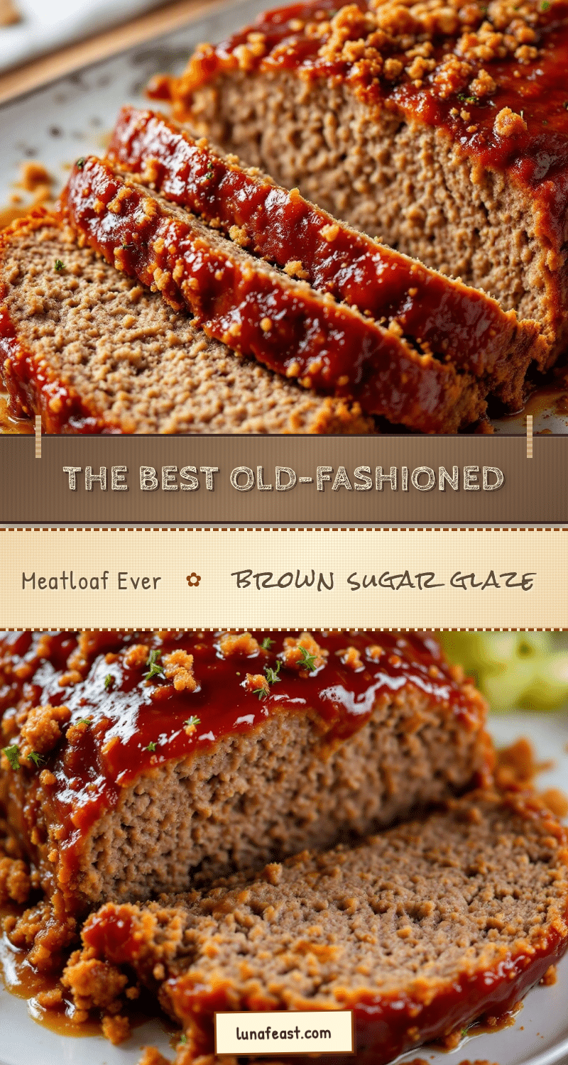 best old-fashioned meatloaf with brown sugar glaze recipe