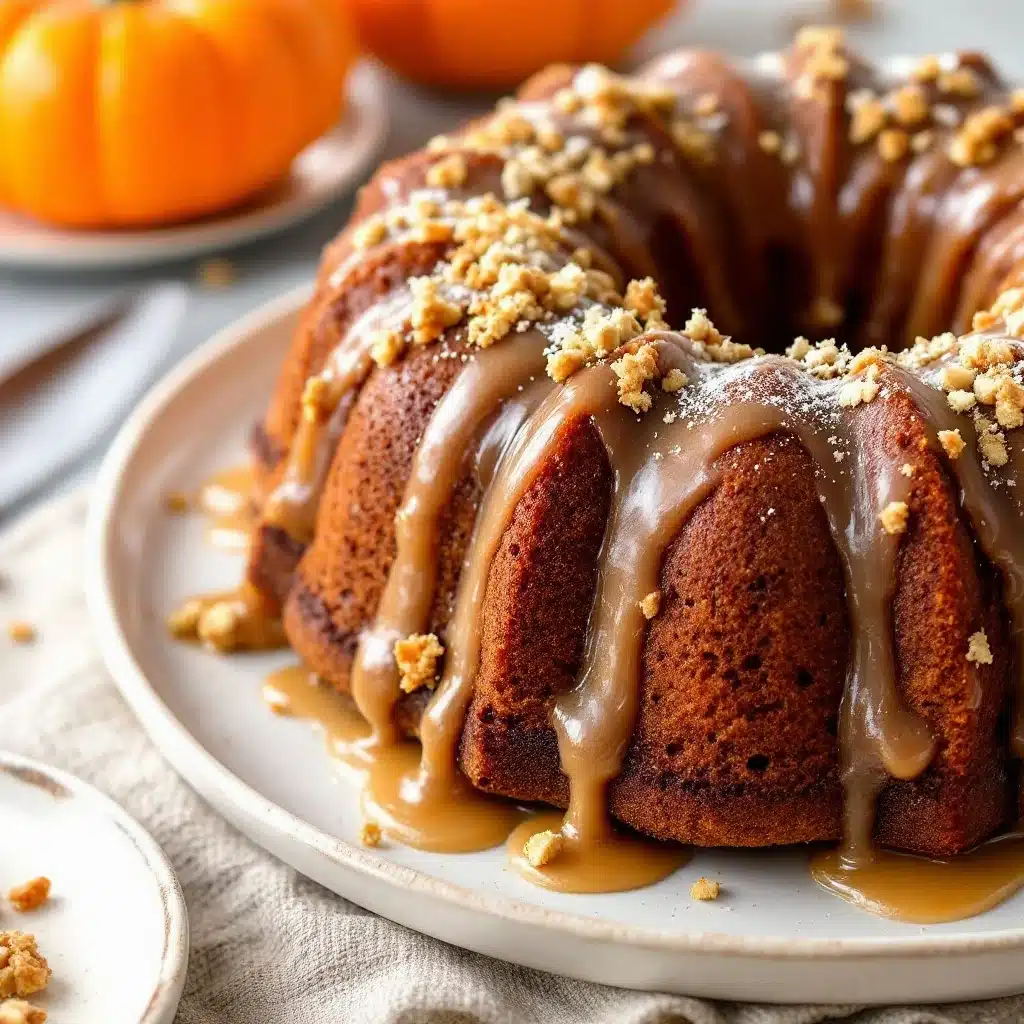 brown butter pumpkin bundt cake - featured image