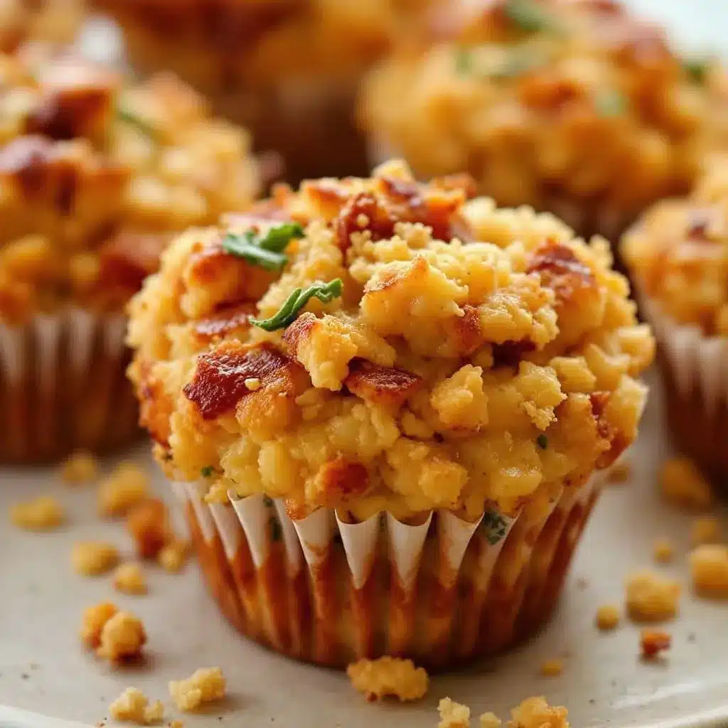 brown butter sage stuffing muffins preparation steps