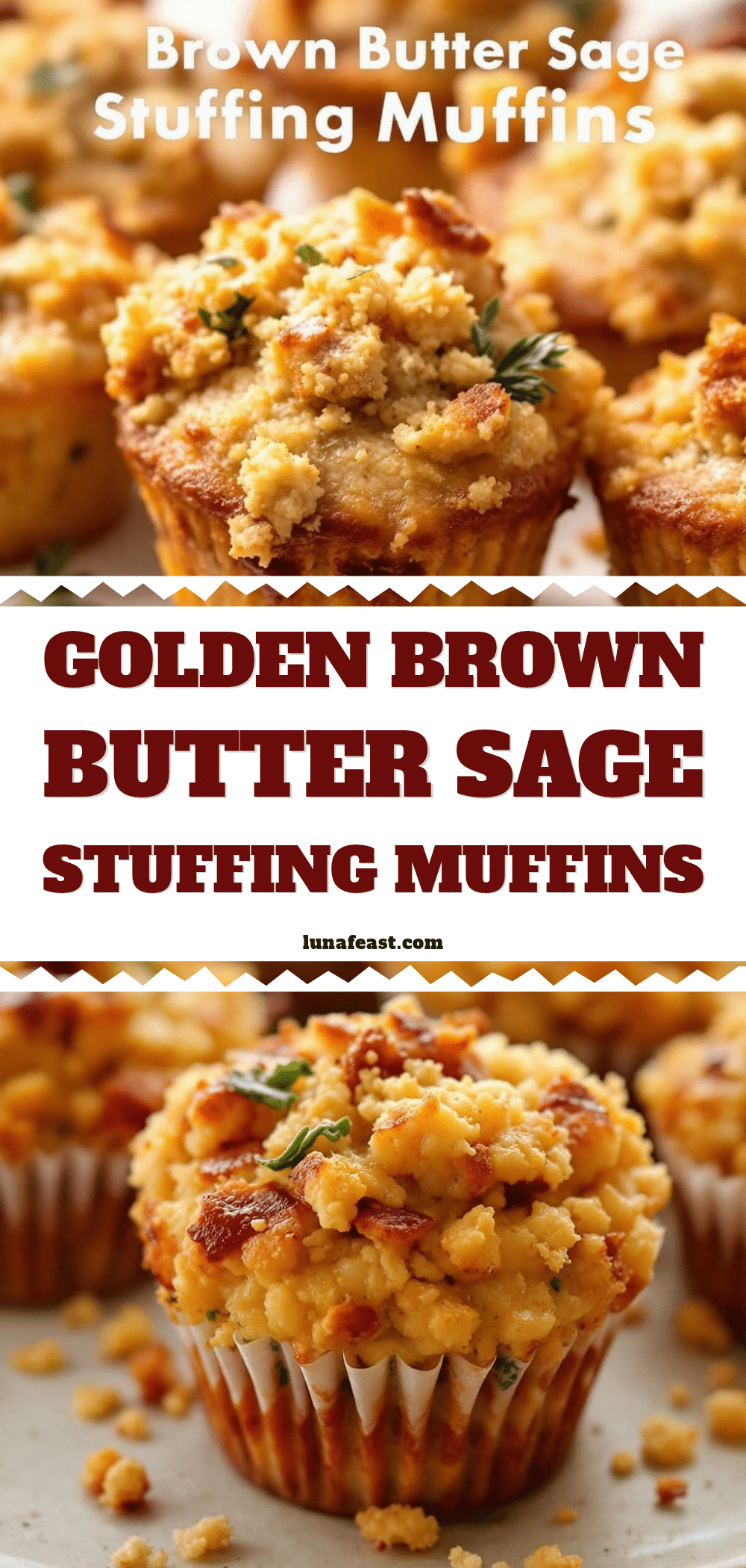 brown butter sage stuffing muffins recipe