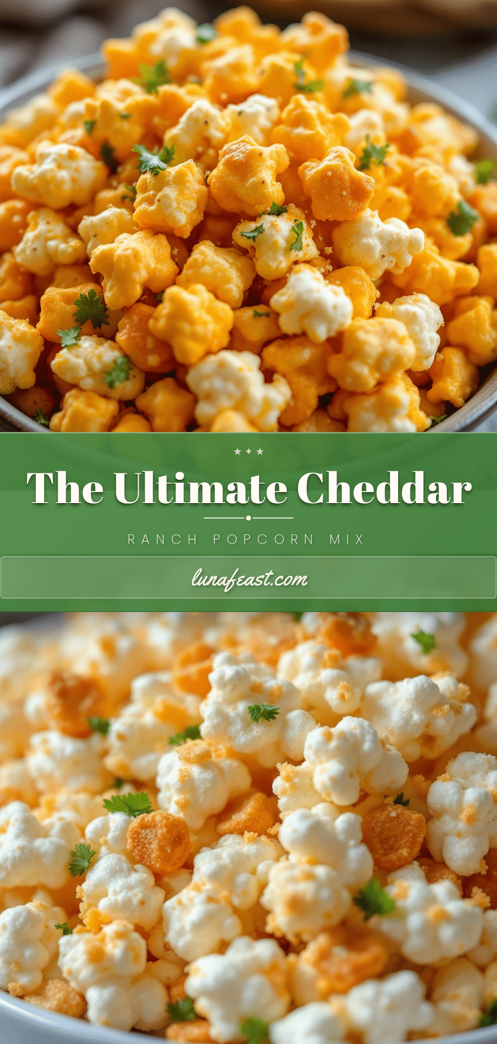 cheddar ranch popcorn snack mix recipe