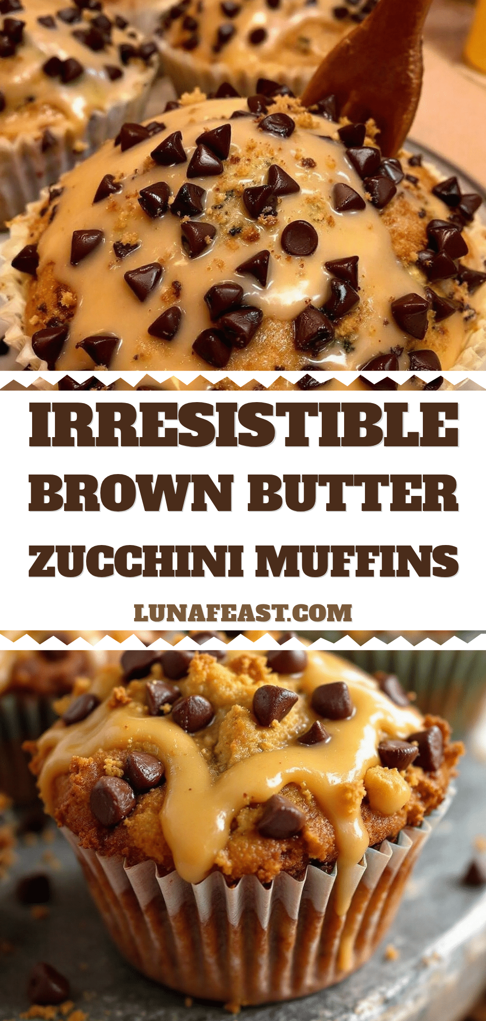chocolate chip zucchini muffins recipe