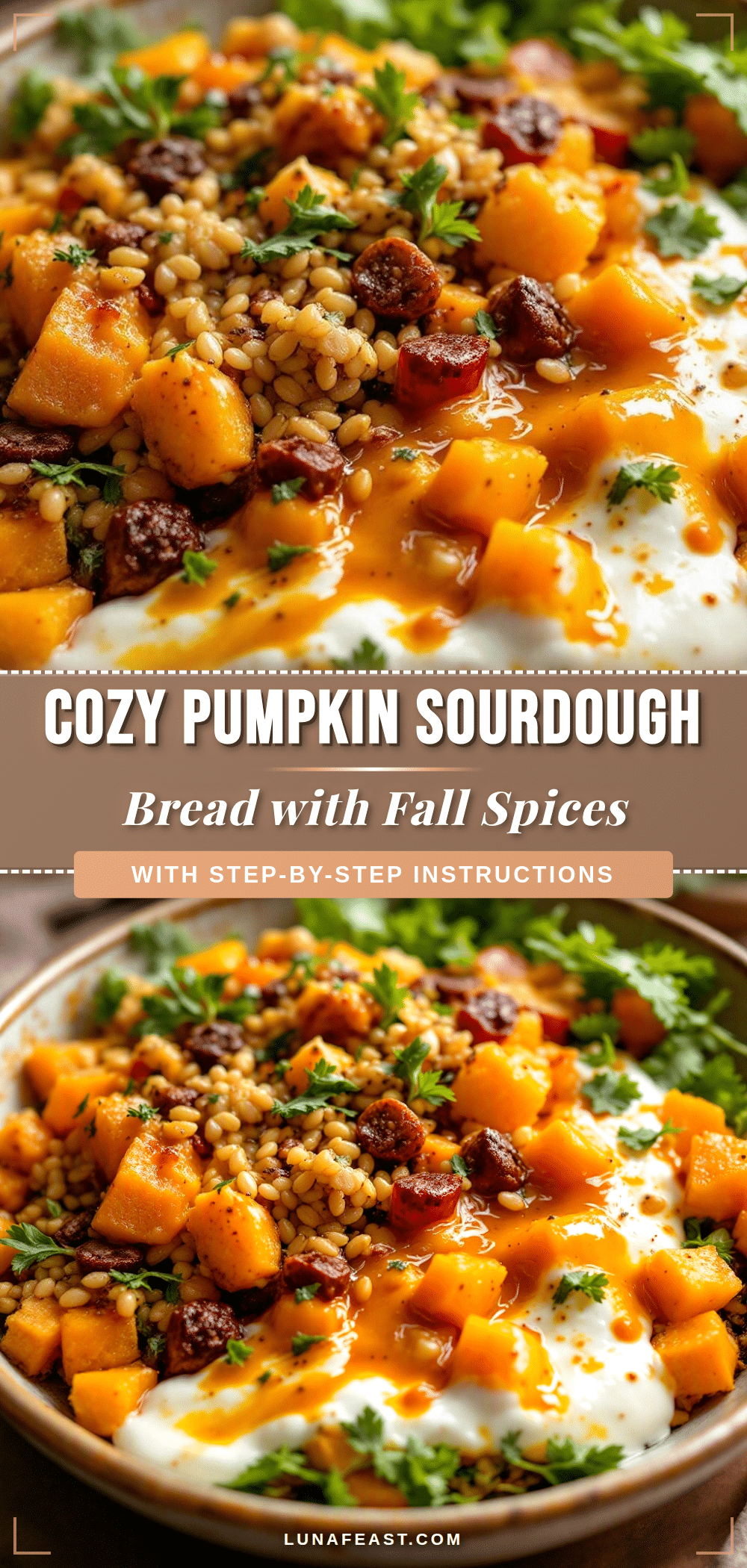 cozy pumpkin sourdough bread with fall spices recipe