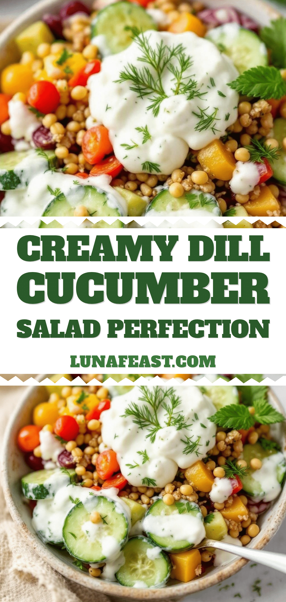 creamy cucumber salad recipe