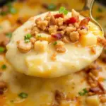 creamy loaded baked potato soup crockpot - featured image