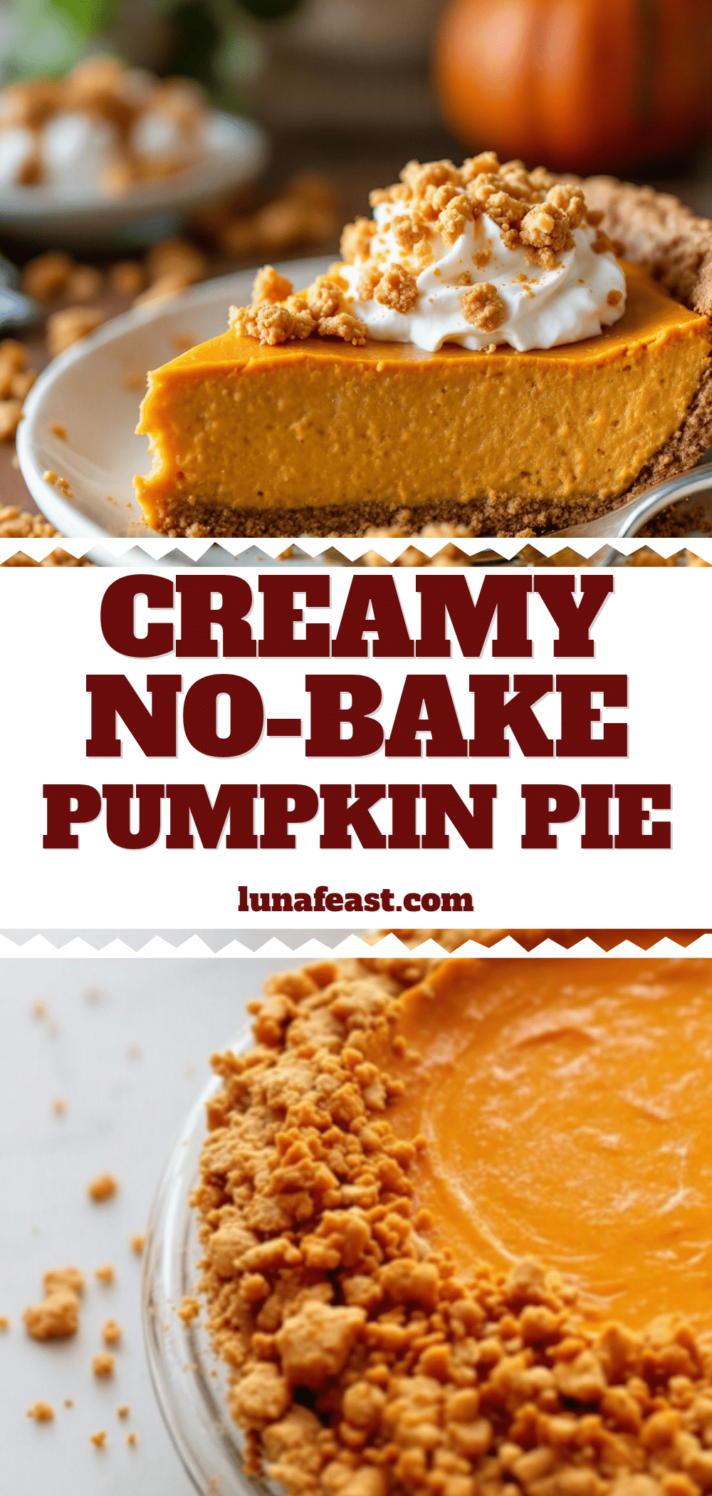 creamy no-bake pumpkin pie recipe