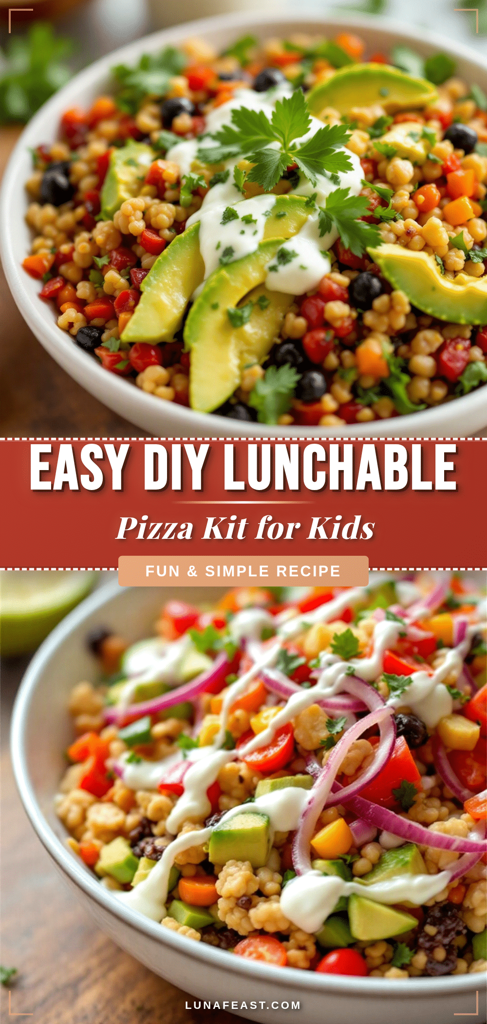 DIY lunchable pizza kit for kids recipe