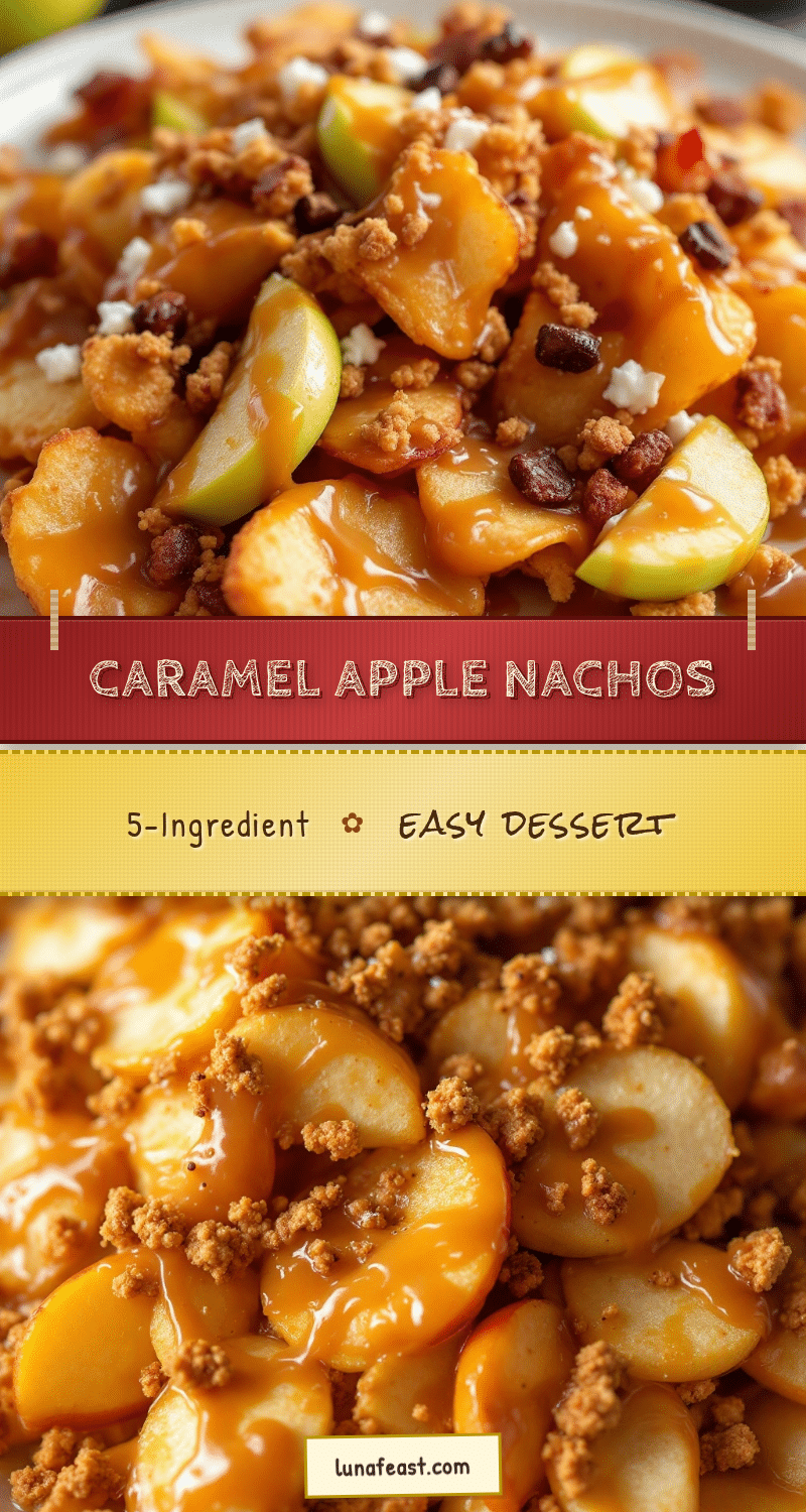 Easy 5-Ingredient Apple Nachos with Caramel Drizzle recipe
