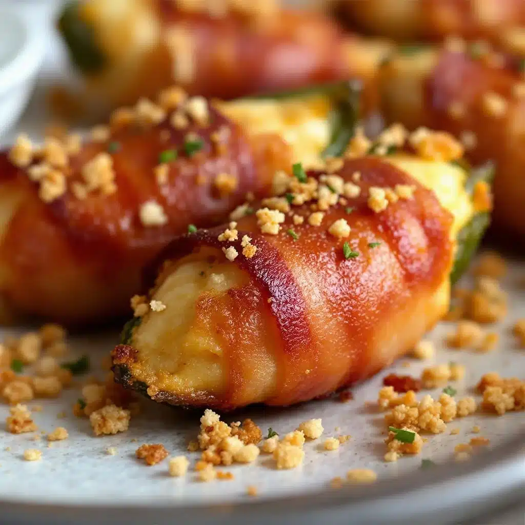 easy bacon-wrapped jalapeño popper bites - featured image