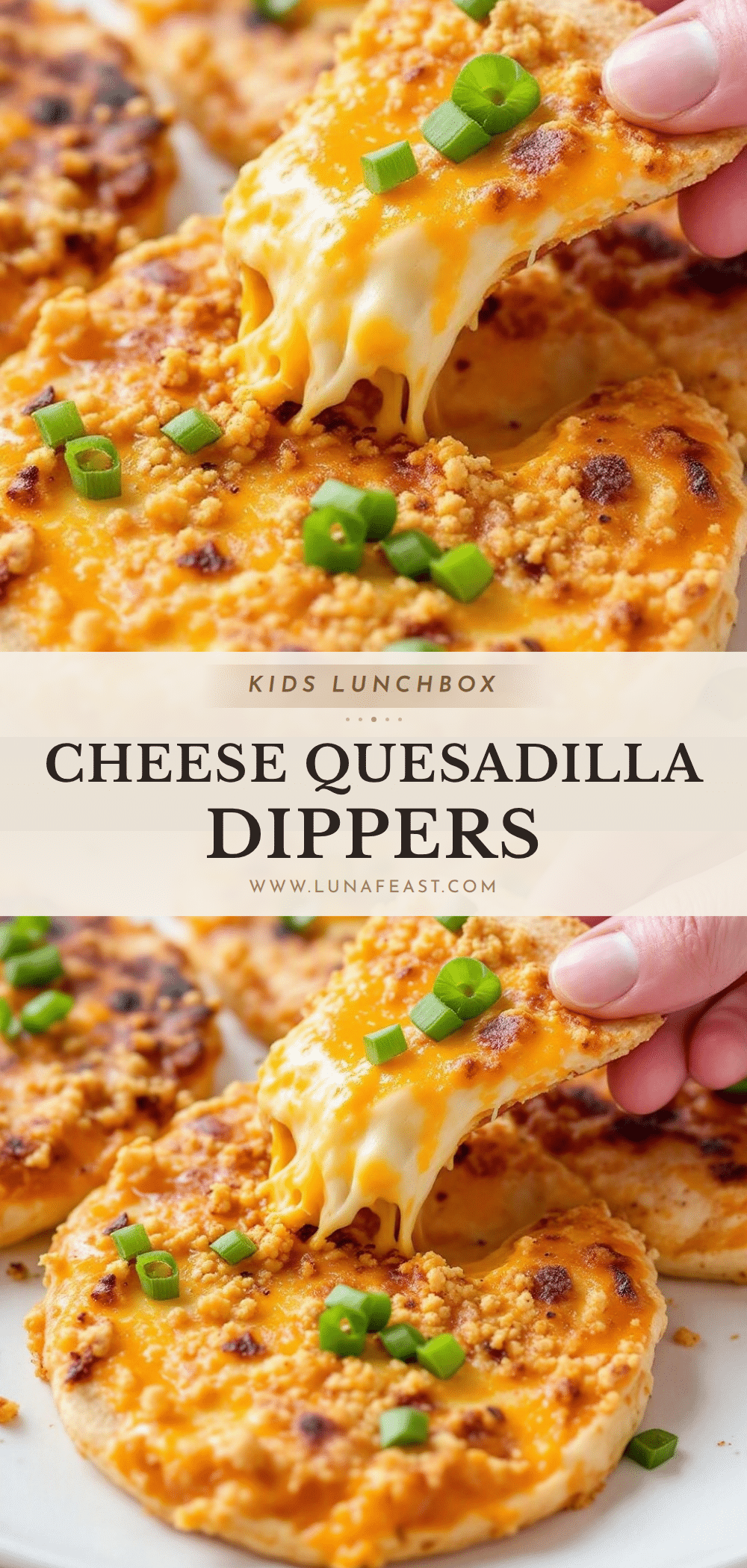 easy cheese quesadilla dippers recipe