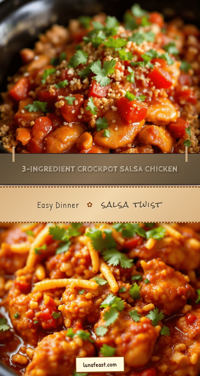 easy crockpot salsa chicken recipe