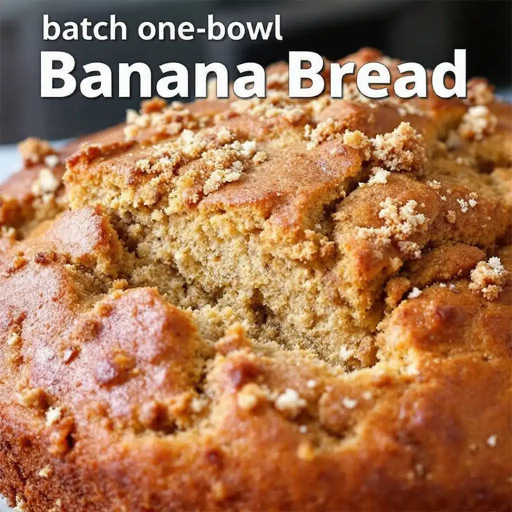 easy one-bowl banana bread - featured image