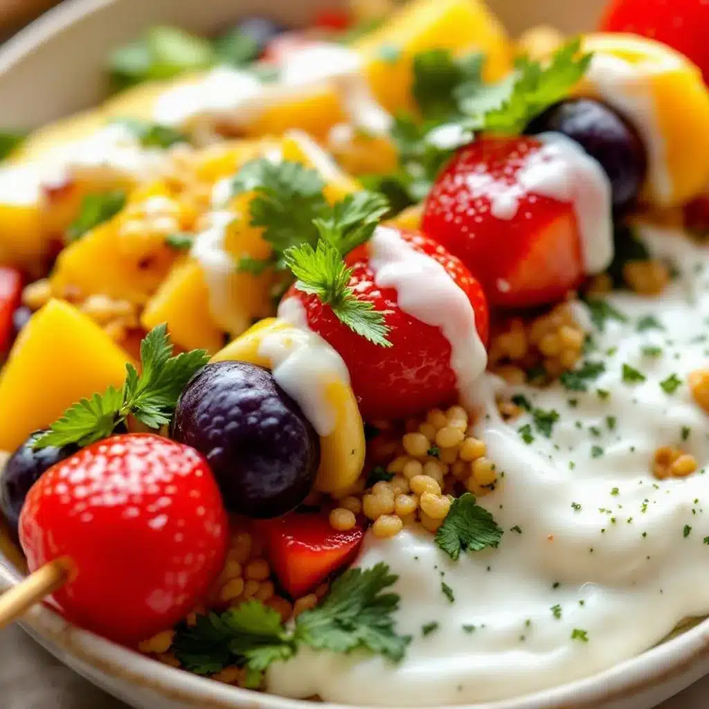 Easy Rainbow Fruit Kabobs - featured image