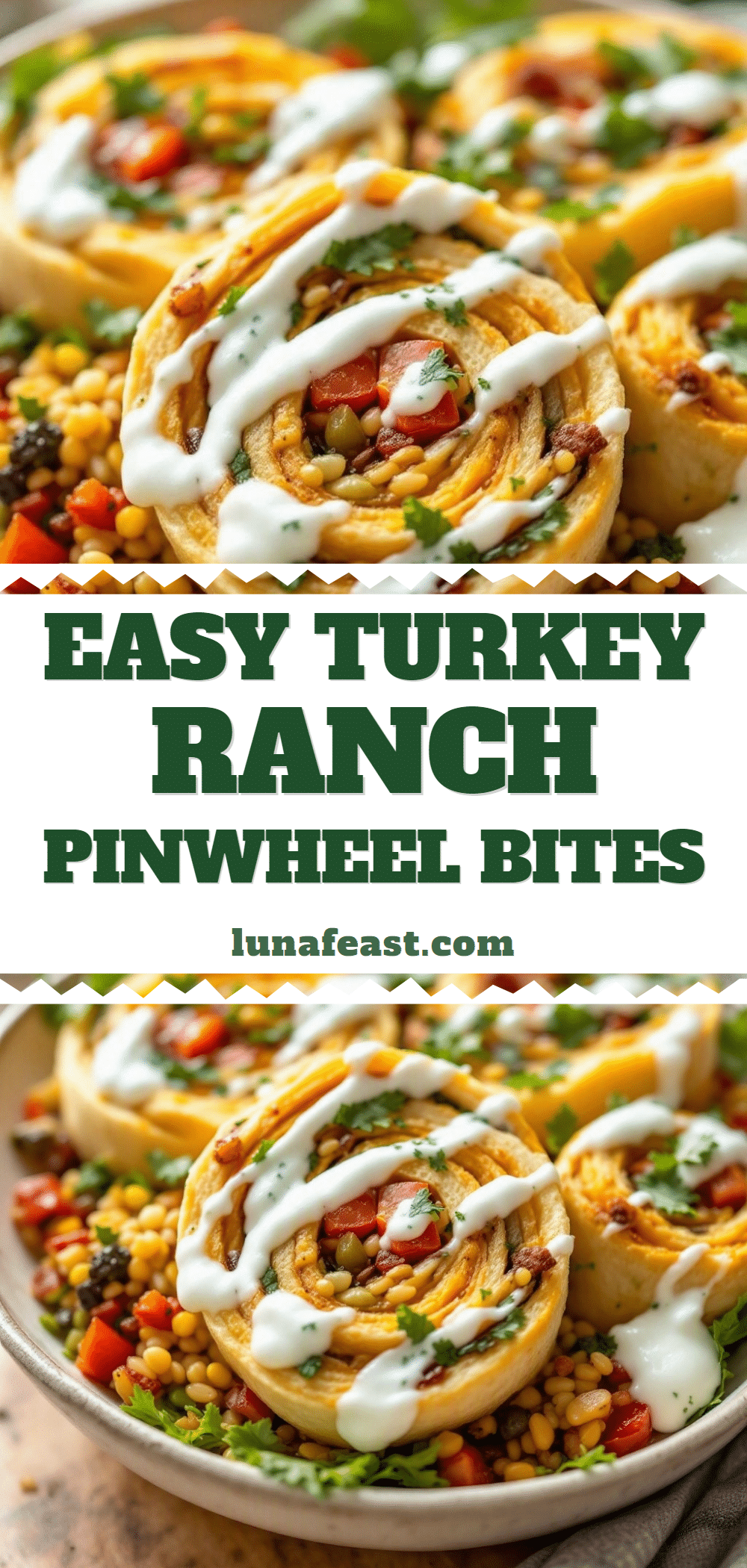 Easy Turkey Ranch Pinwheel Rolls recipe