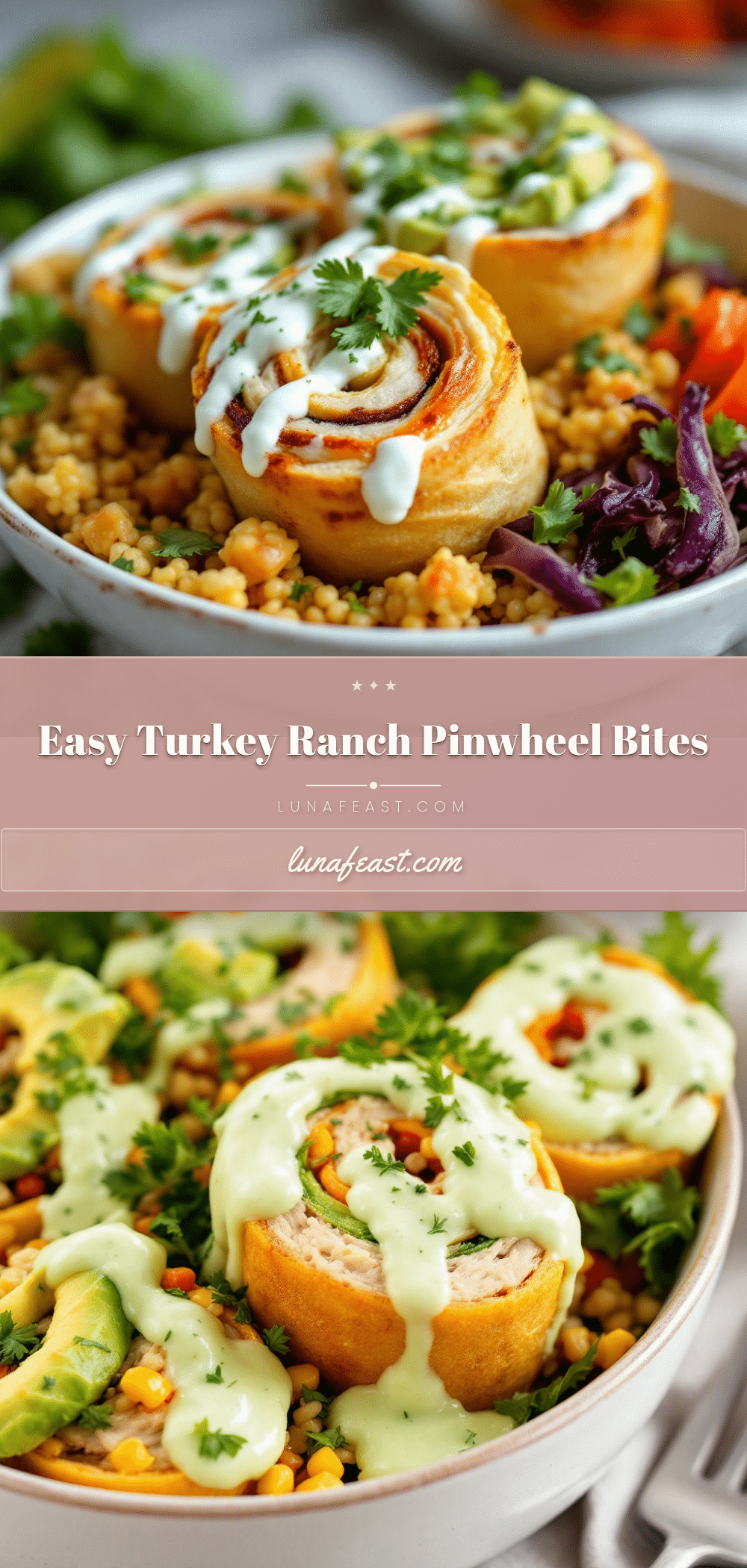 Easy Turkey Ranch Pinwheel Rolls recipe