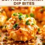 football buffalo chicken dip bites - featured image