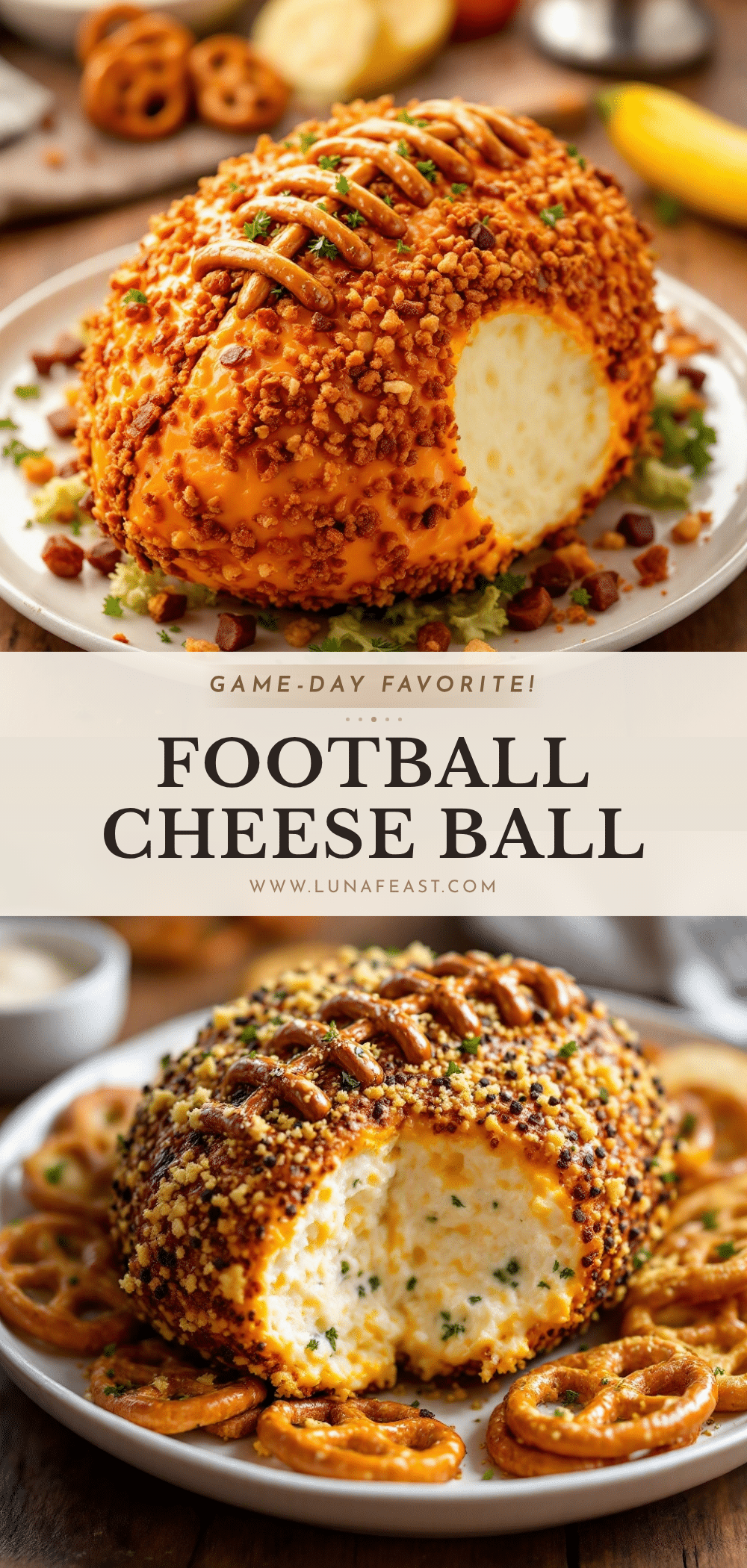 football cheese ball recipe