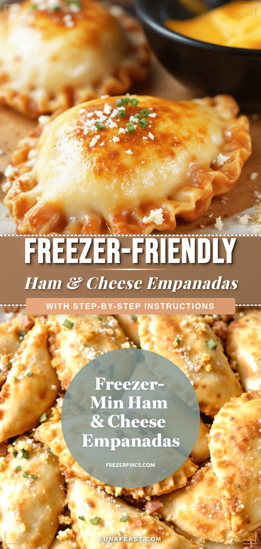 freezer-friendly mini ham and cheese empanadas recipe