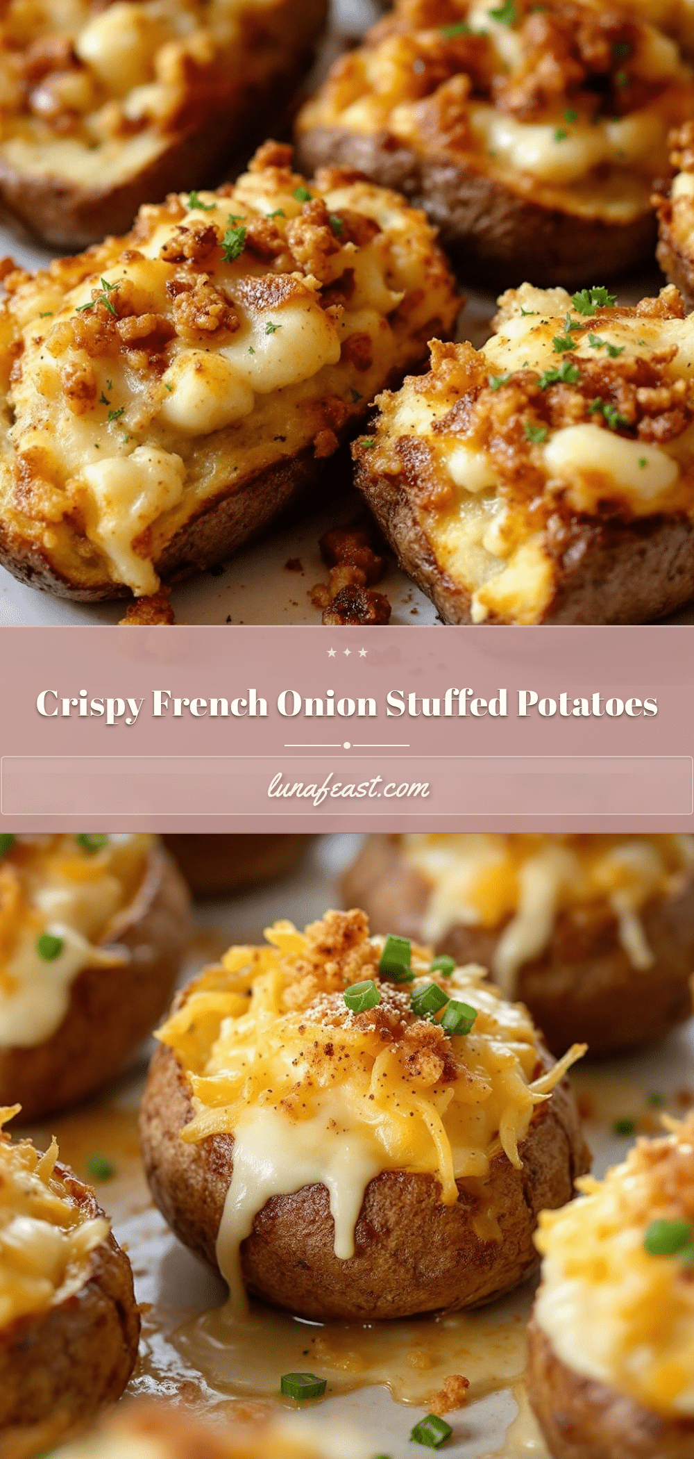 french onion soup stuffed baked potatoes recipe