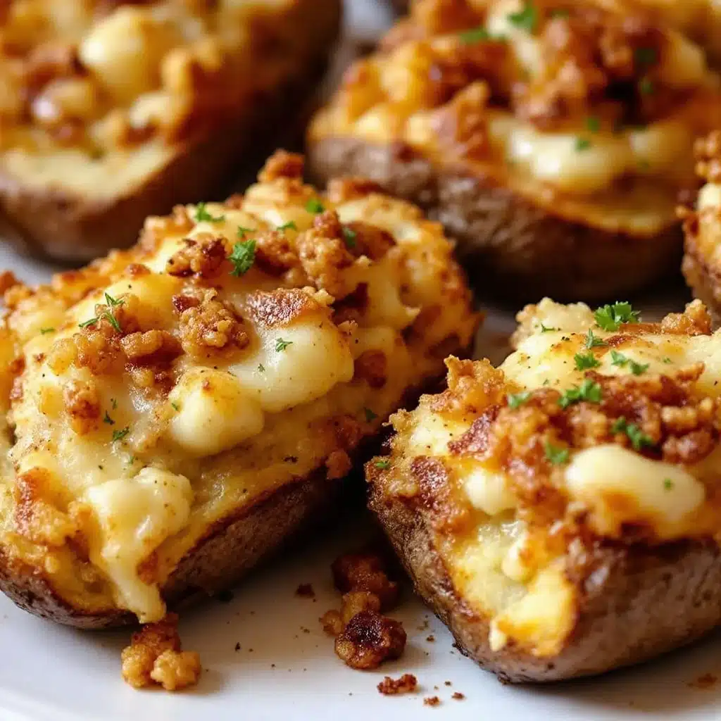 french onion soup stuffed baked potatoes - featured image