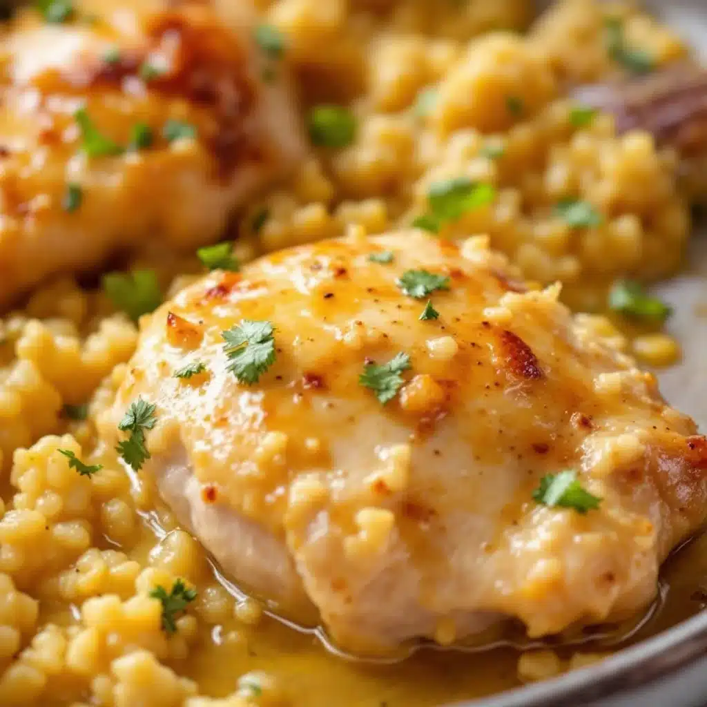 garlic butter chicken thighs - featured image