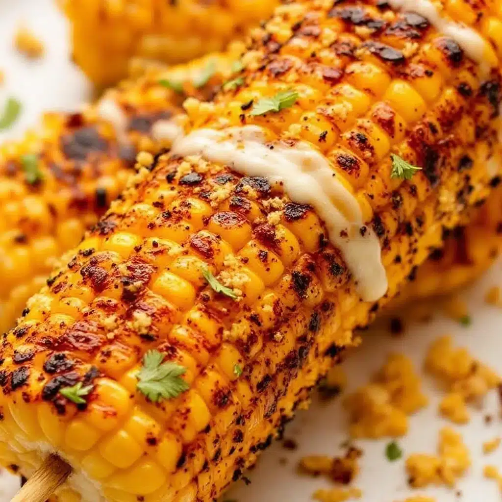grilled corn elote skewers - featured image