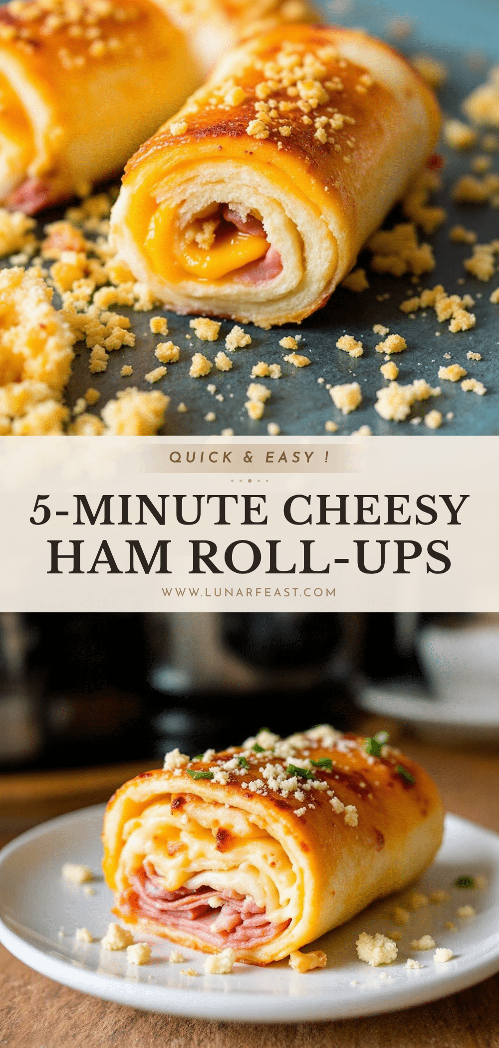 ham and cheese roll-ups recipe