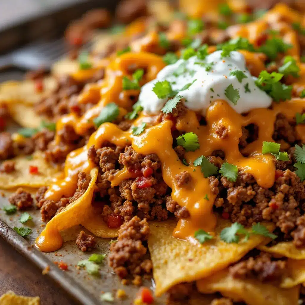 loaded sheet pan nachos - featured image
