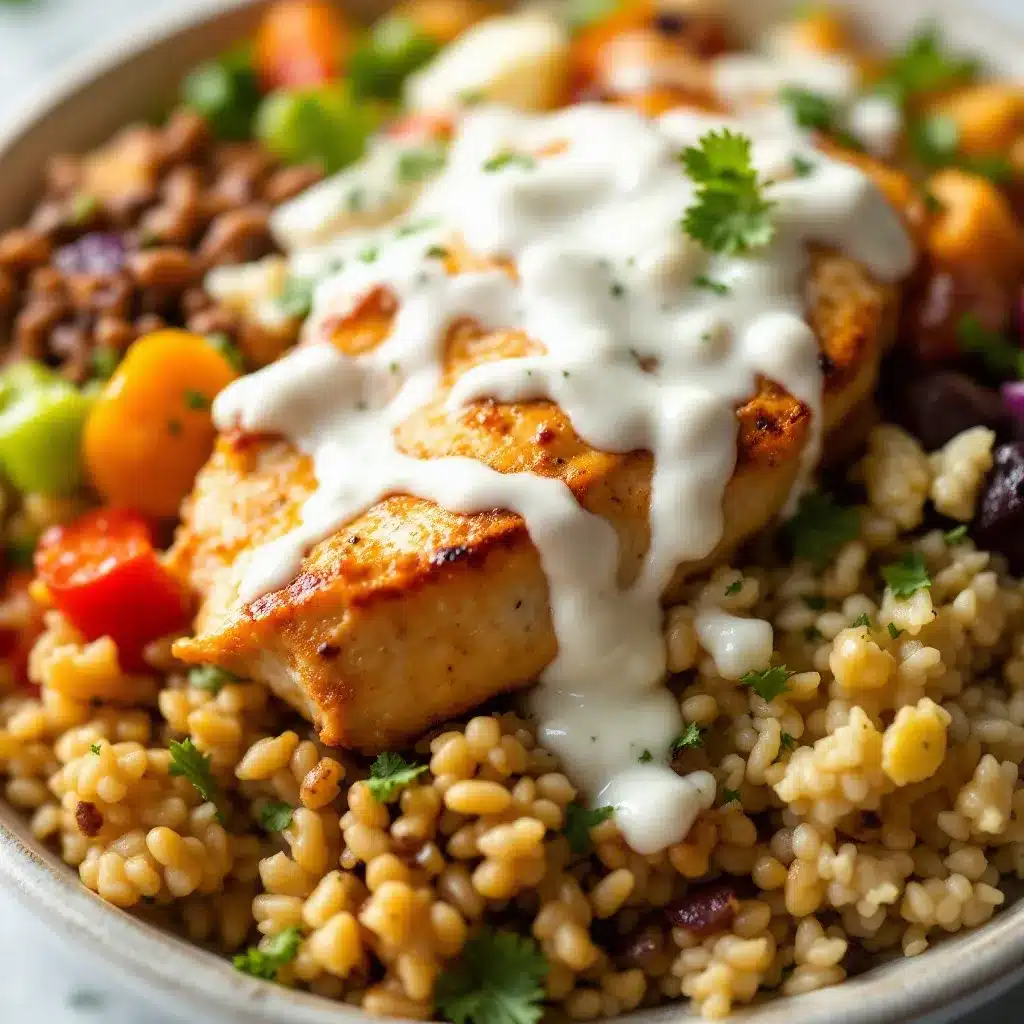 meal prep chicken and rice bowls preparation steps