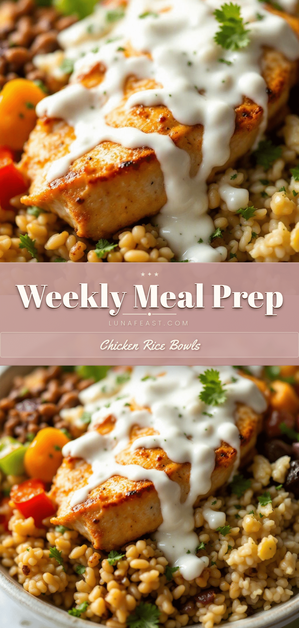 meal prep chicken and rice bowls recipe
