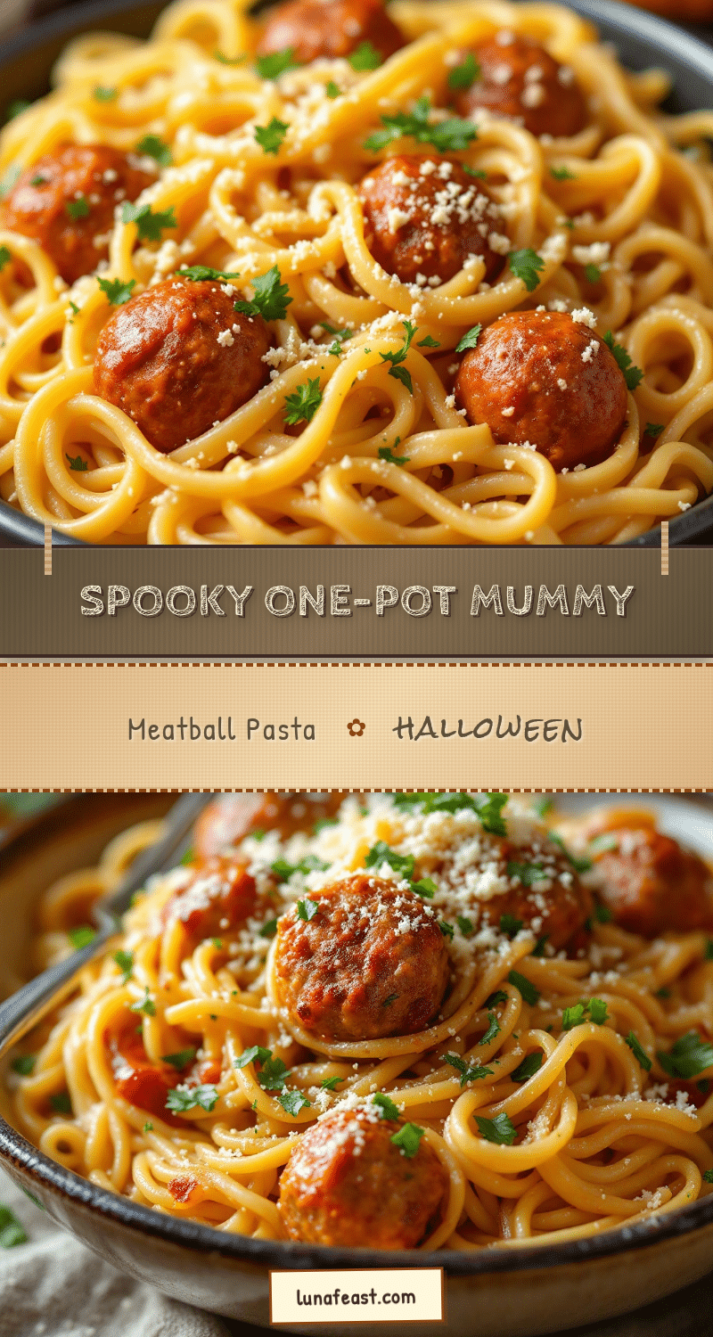 mummy meatball halloween pasta recipe