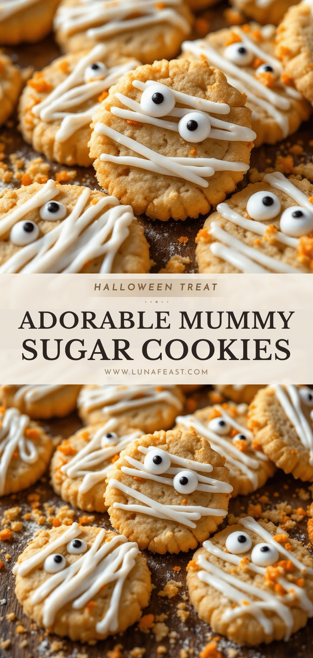 Mummy sugar cookies recipe