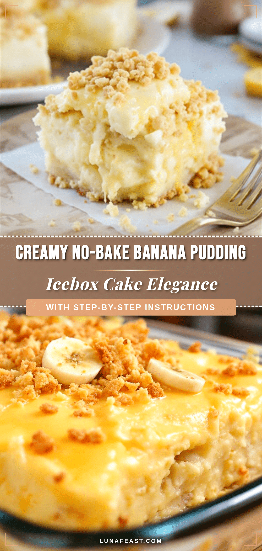 no-bake banana pudding icebox cake recipe