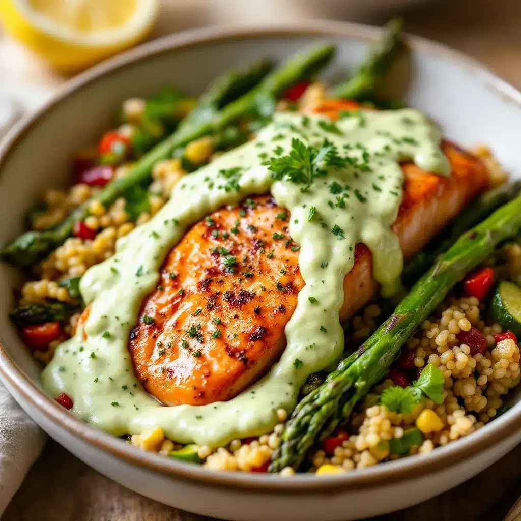 one-pan honey garlic salmon with asparagus preparation steps