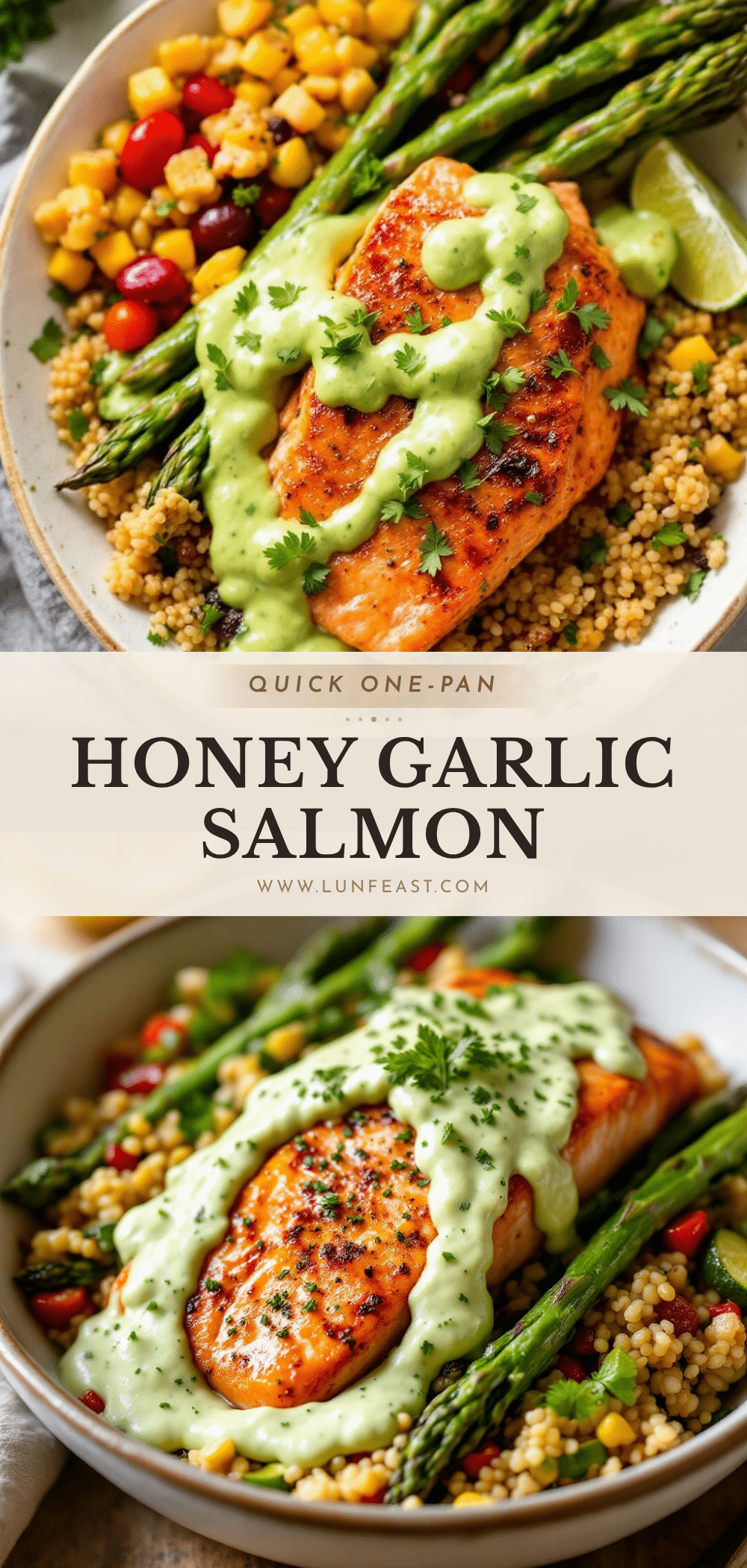 one-pan honey garlic salmon with asparagus recipe