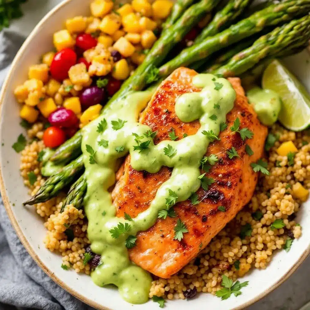 one-pan honey garlic salmon with asparagus - featured image
