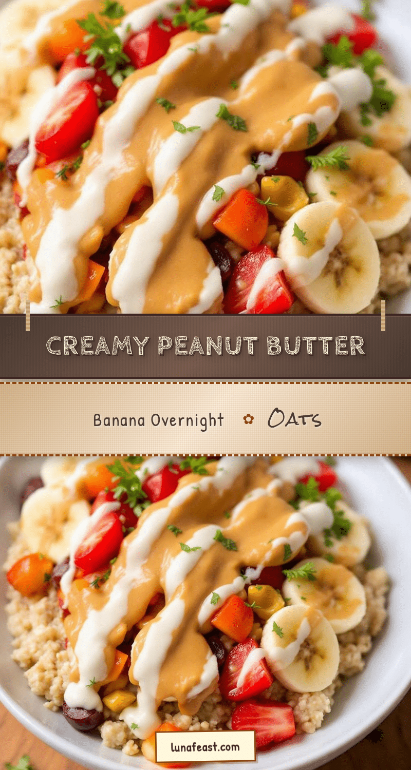 peanut butter banana overnight oats recipe