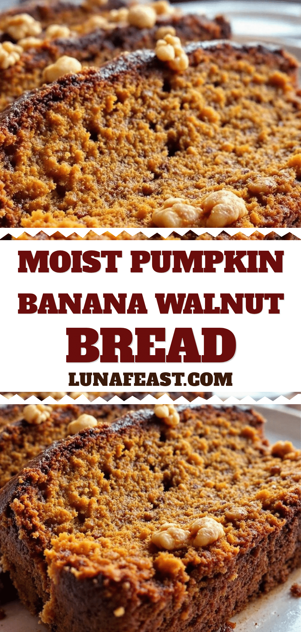 pumpkin banana walnut bread recipe