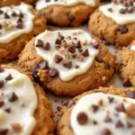 pumpkin cookies with cream cheese icing - featured image