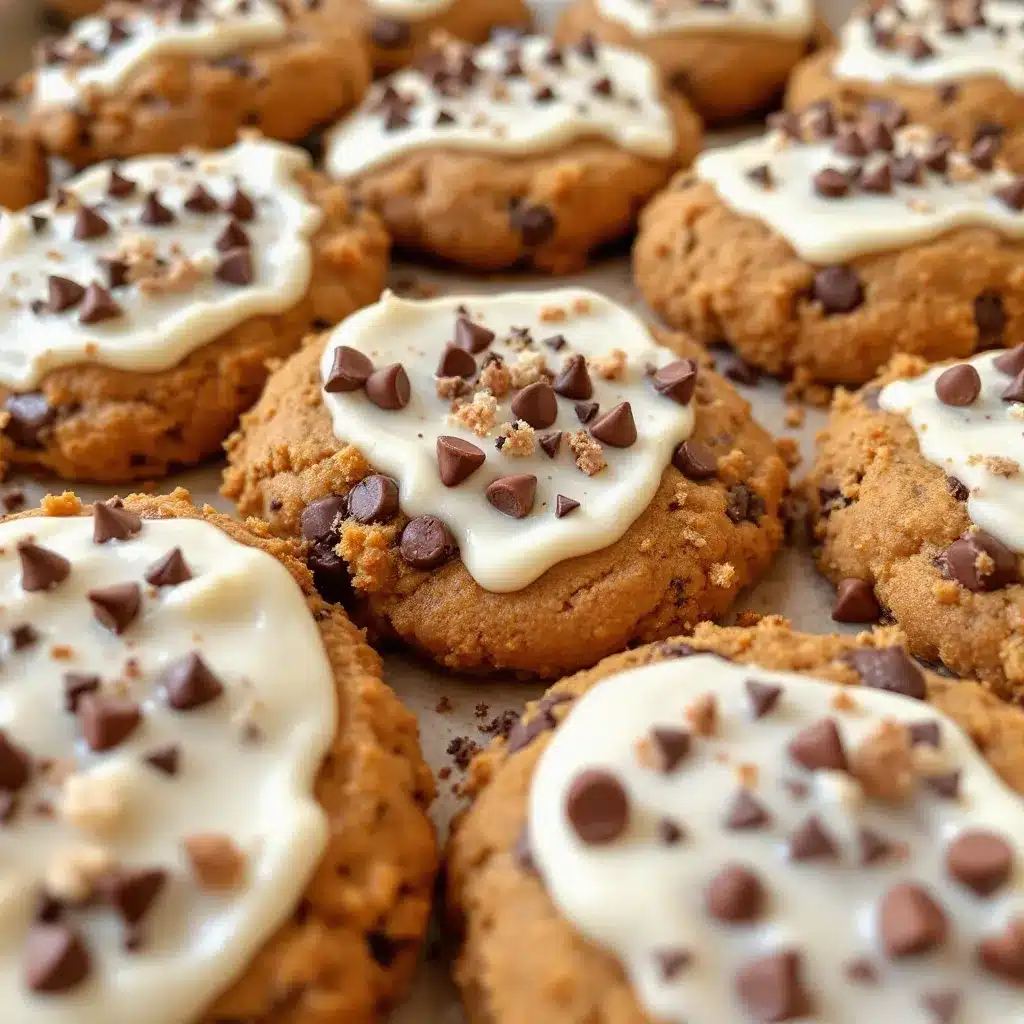 pumpkin cookies with cream cheese icing preparation steps