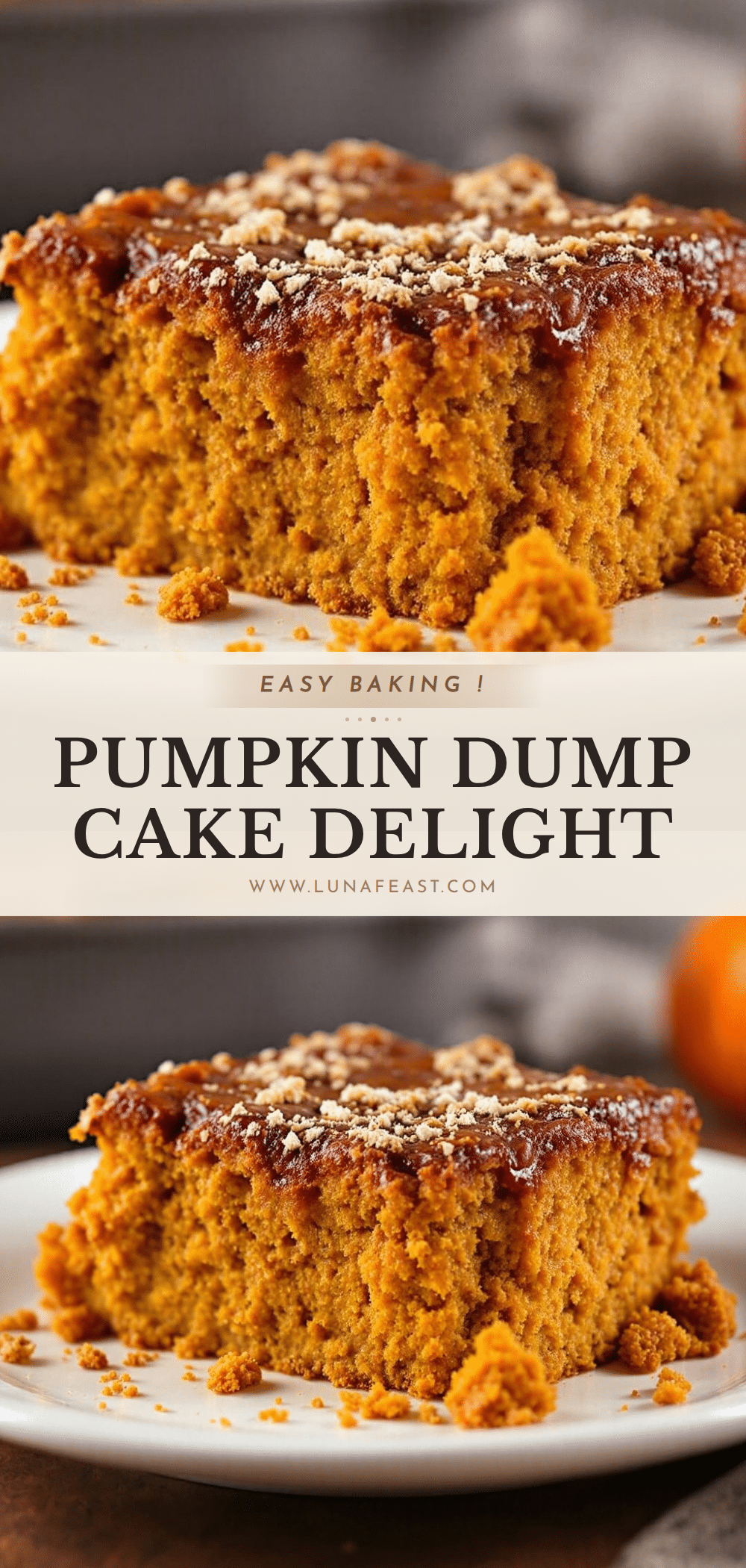 pumpkin dump cake recipe